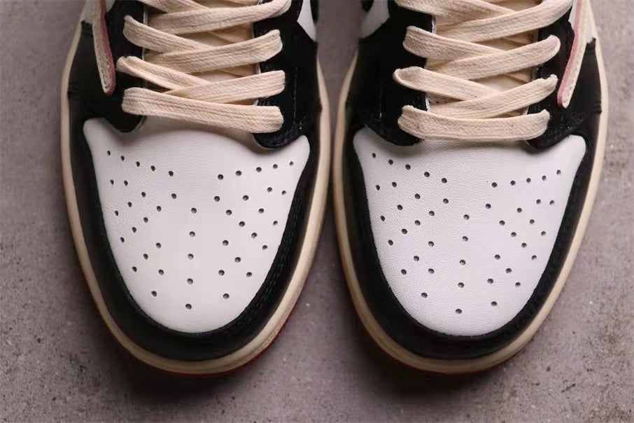 Jordan Air Jordan 1 Low White Black Red Sail Sneakers
