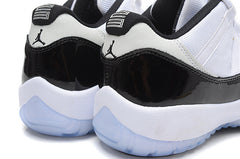 Air Jordan 11 Low White Black Basketball Sneakers