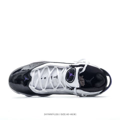 Jordan 6 High-Top Sneakers White Black Purple