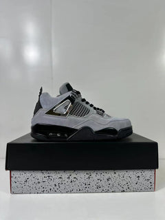 Jordan Air Jordan 4 Retro Gray Black Sneakers AQ9129-005