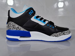 Jordan 3 Retro Black Blue Elephant Print Sneakers