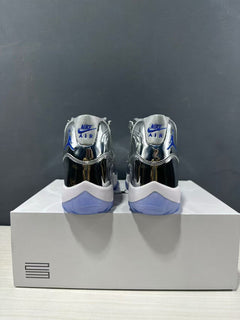 Jordan Air Jordan 11 Retro Liquid Silver High-Top Sneakers