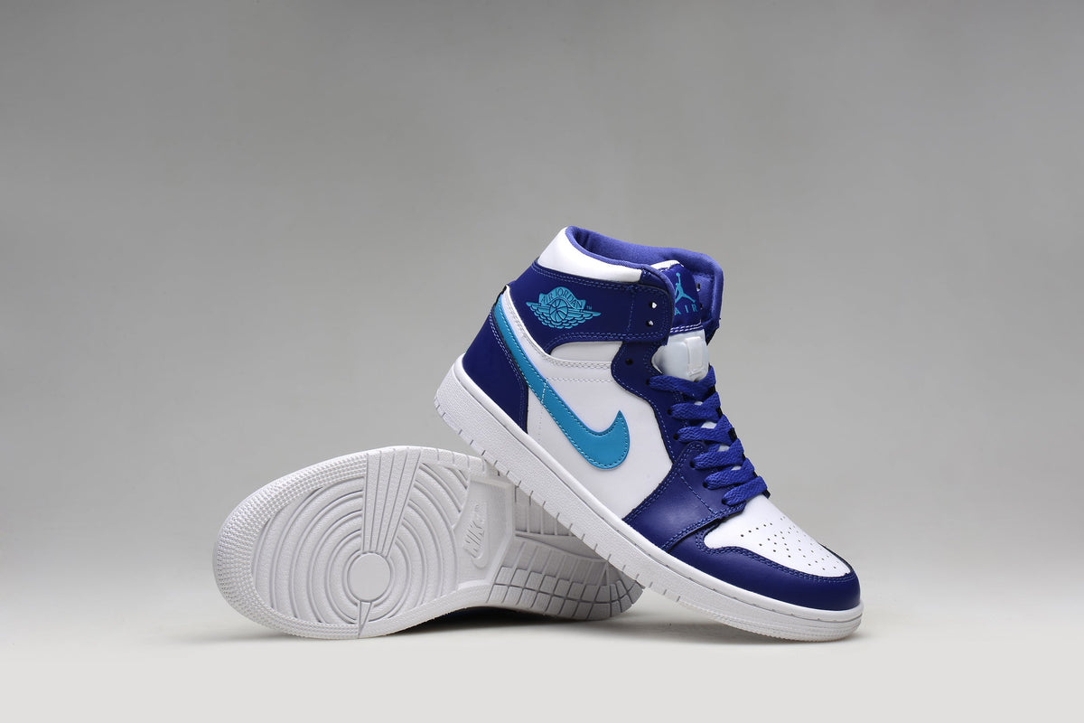 Jordan 1 Retro High White Blue Sneakers