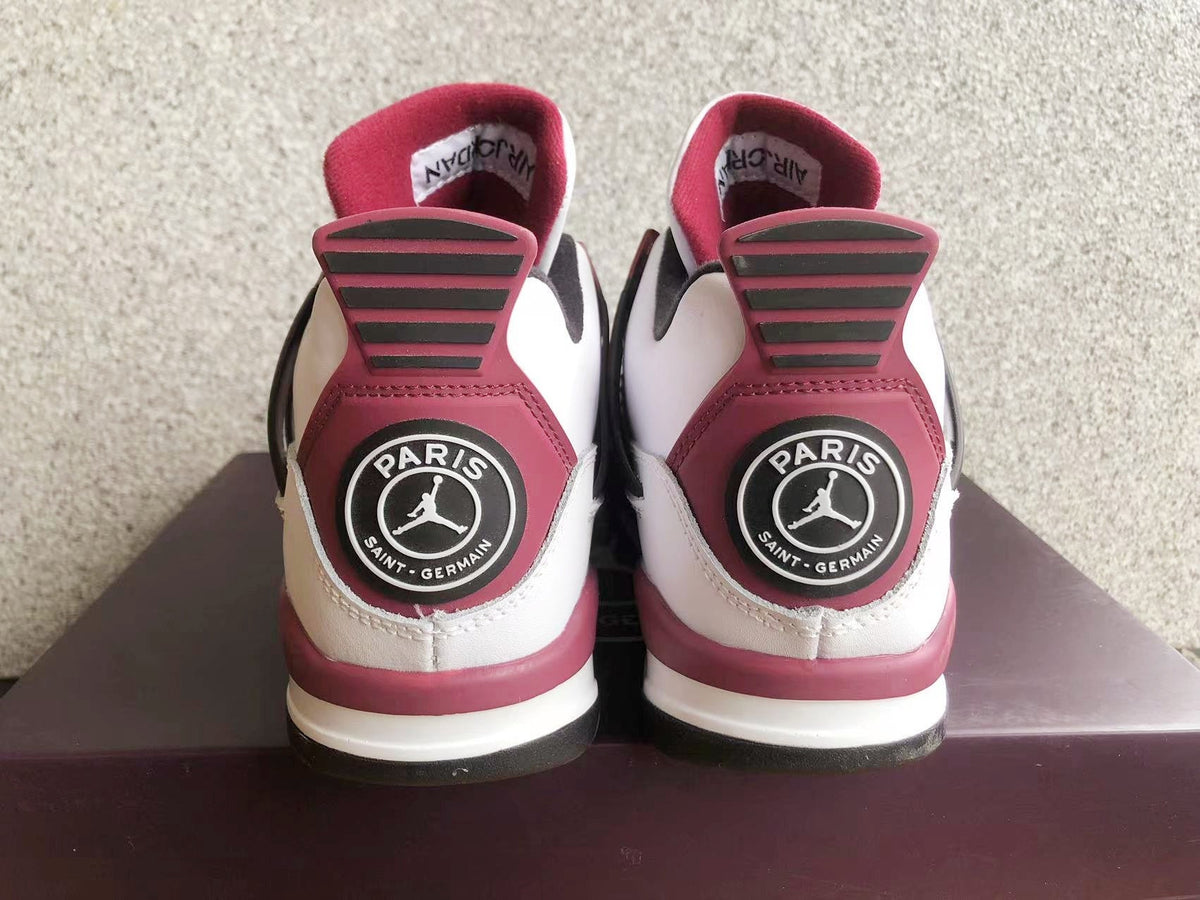 Jordan 4 Paris Saint-Germain Sneakers White Burgundy