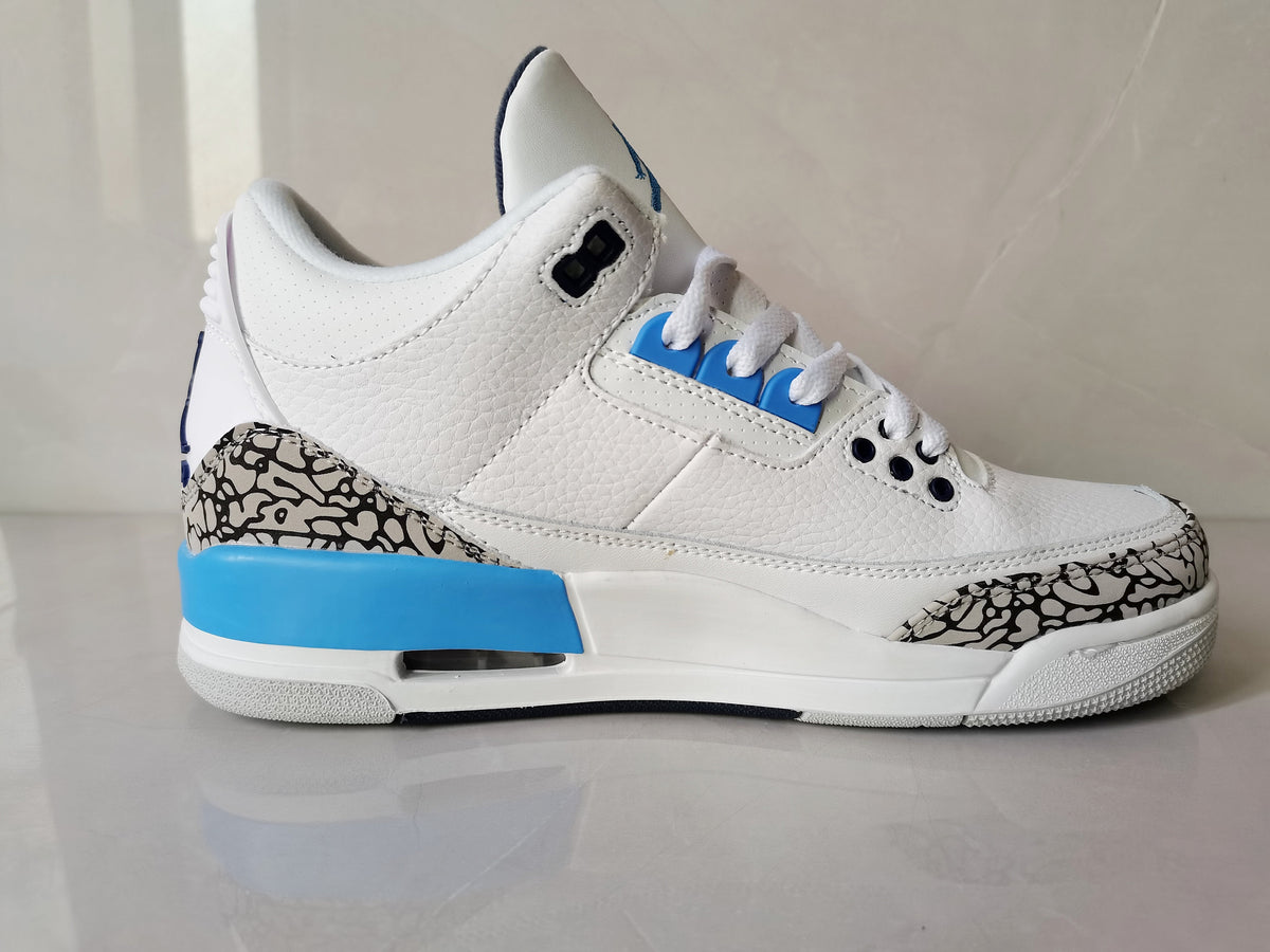 Jordan Air Jordan 3 Retro White Blue Sneakers