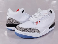 Jordan Air Jordan 3 Retro White Red Elephant Print Sneakers