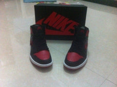 Jordan 1 High Black Red Men's Basketball Shoes 555088-123