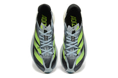 Adizero Adios Pro Running Shoes in Gray and Neon Green