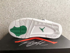 Jordan 4 White and Green Sneakers