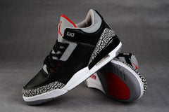 Jordan Air Jordan 3 Black Grey Red High-Top Sneakers