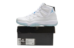 Jordan Air Jordan 11 Retro High-Top Sneakers in White and Blue