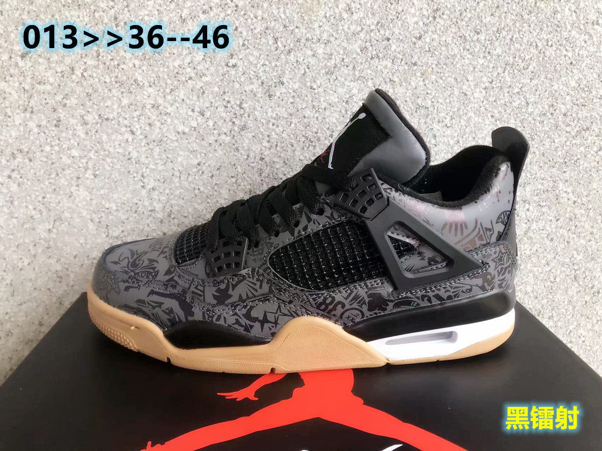 Jordan Air Jordan 4 Black Laser Graphic Sneakers