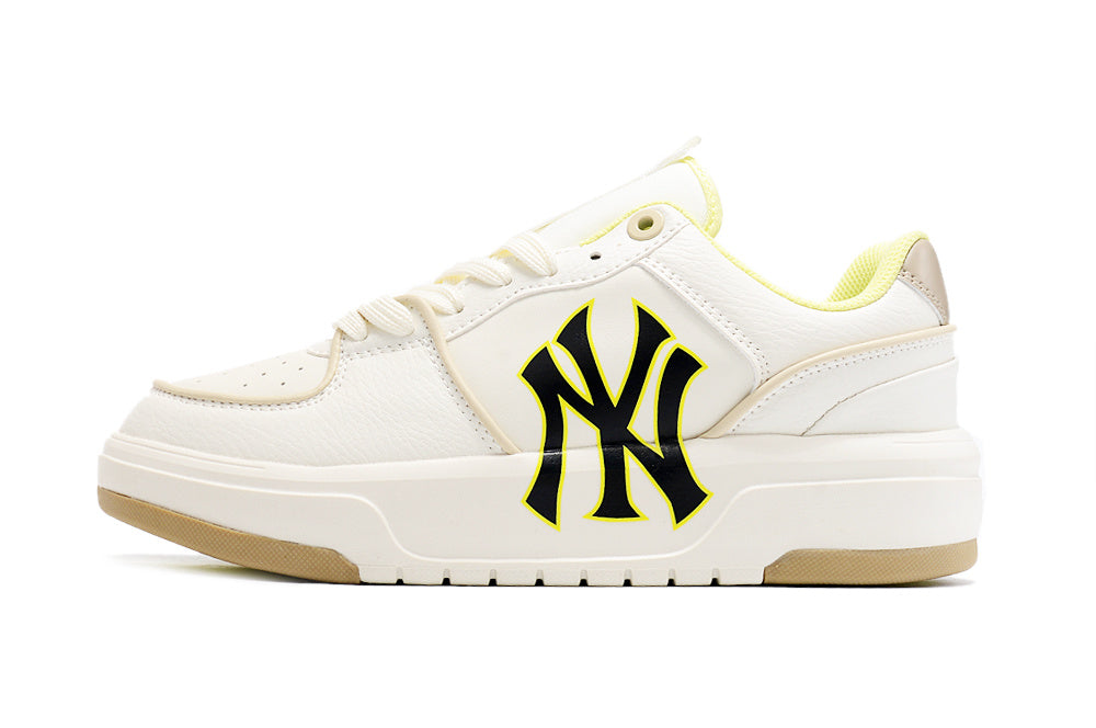 MLB New York Yankees White Platform Sneakers