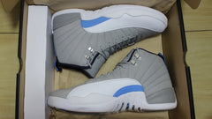 Air Jordan 12 GreyBlue High-Top Sneakers