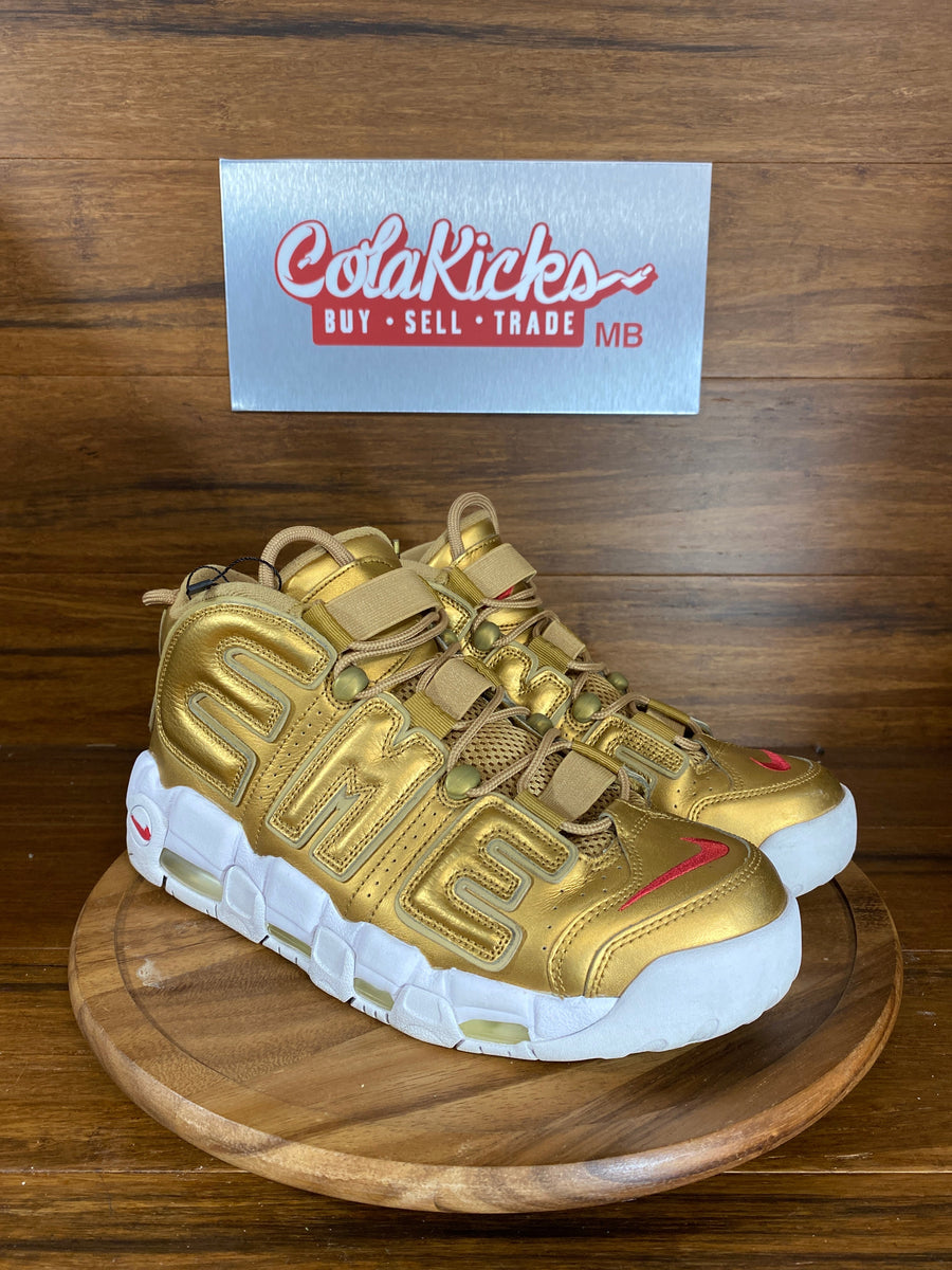 Nike Air More Uptempo Supreme Suptempo Gold
