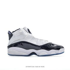 Jordan 6 High-Top Sneakers White Black Purple