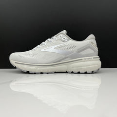 Brooks Ghost 15 Running Shoes in White and Grey