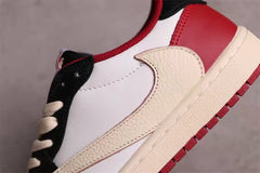 Jordan Air Jordan 1 Low White Black Red Sail Sneakers
