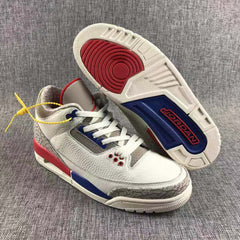 Air Jordan 3 Independence Day White Basketball Sneakers