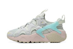 Nike Air Huarache Light Grey Pink Aqua Sneakers