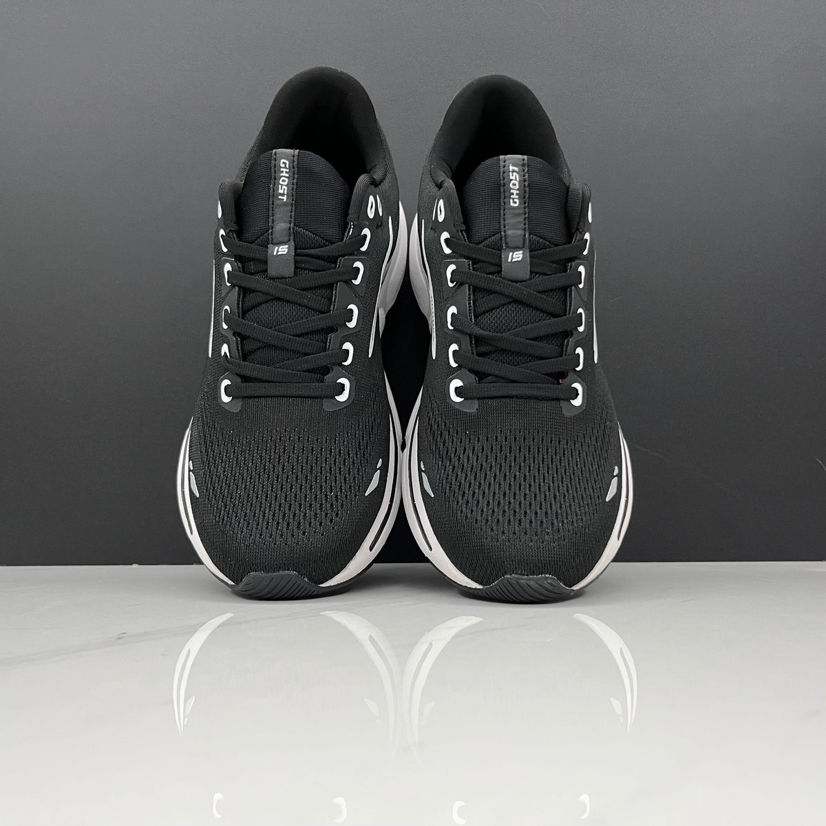 Brooks Ghost 15 Running Shoes, Black and White