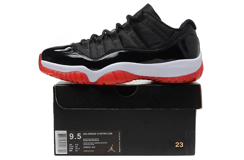 Jordan Air Jordan 11 Retro Low Black and Red Sneakers