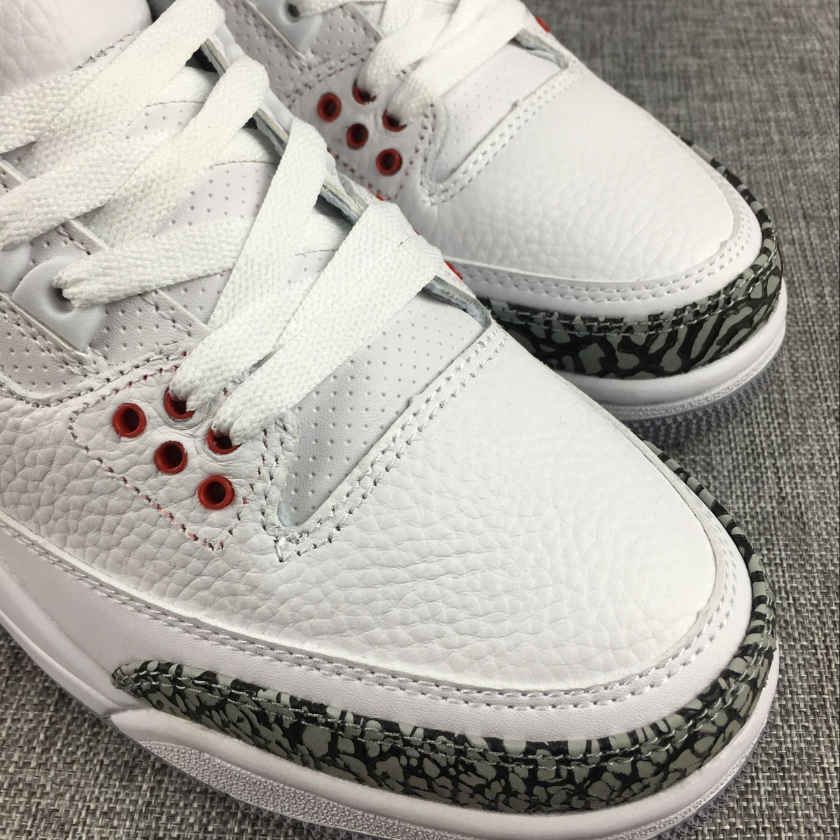 Air Jordan 3 White Cement High-Top Sneakers