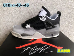Air Jordan 4 Black Oreo Grey and Black Sneakers