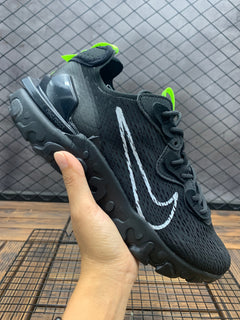 Nike React Live Black Sneakers with Volt Accents