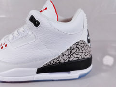Jordan Air Jordan 3 Retro White Red Elephant Print Sneakers