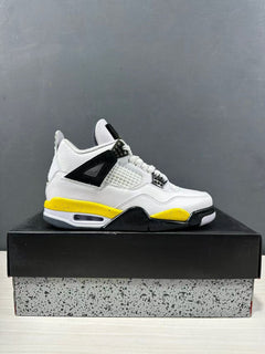 Jordan Air Jordan 4 Retro White Yellow Black Sneakers IO2468-102