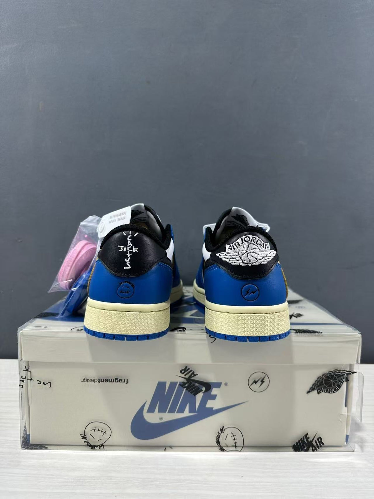 Jordan 1 Low Travis Scott Fragment Blue White DM7866-141