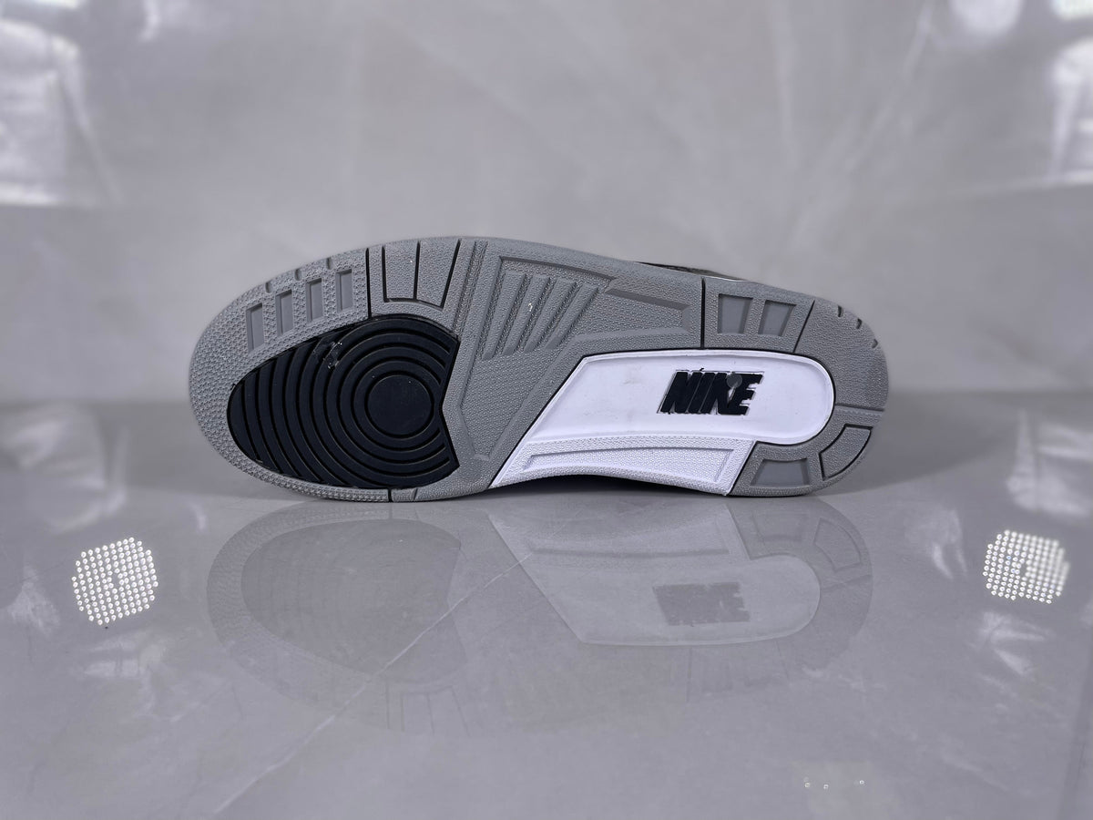 Air Jordan 3 Retro Black and Grey Sneakers