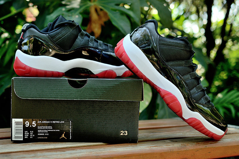 Jordan Air Jordan 11 Retro Low Black and Red Sneakers
