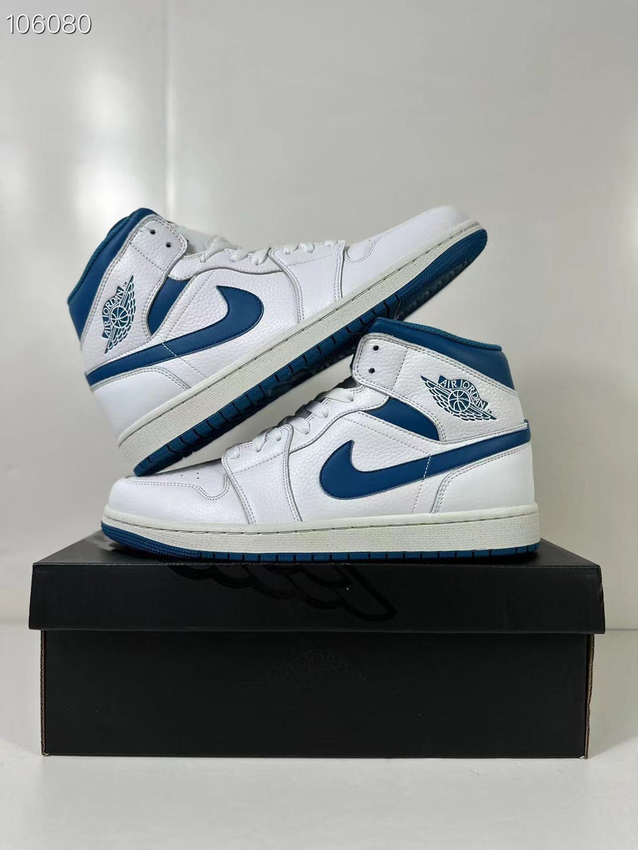 Jordan Air Jordan 1 Mid White Blue FN5215-141 Sneakers
