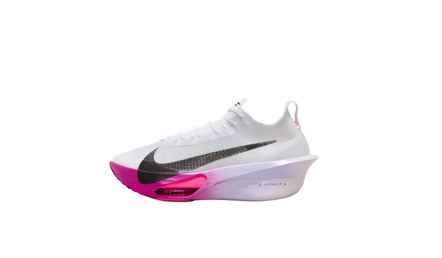 Nike Alphafly 3 White and Pink Running Shoe