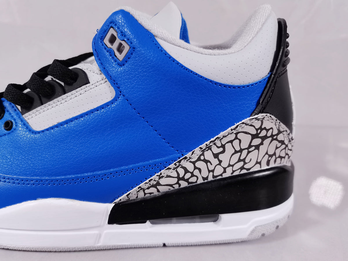 Jordan Air Jordan 3 Retro Blue Black and White Sneakers