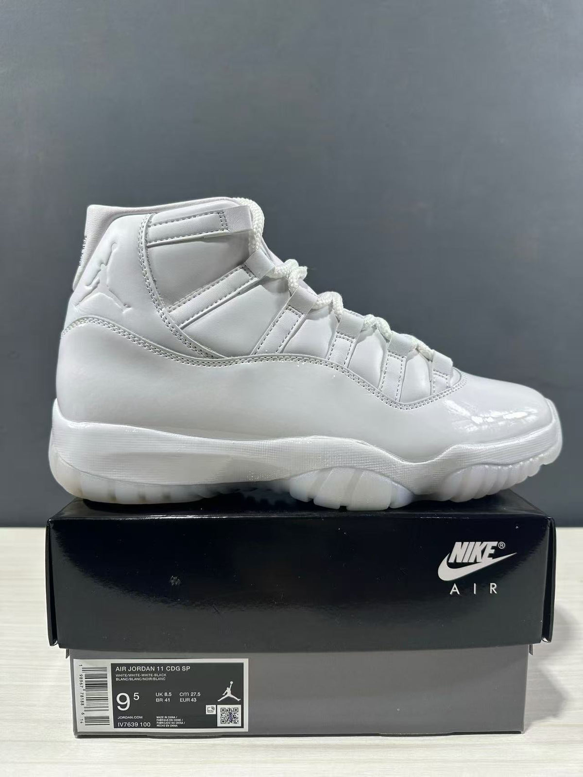 Jordan Air Jordan 11 Retro All-White High-Top Sneakers