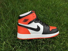 Jordan 1 High Women's Black Orange White Sneakers