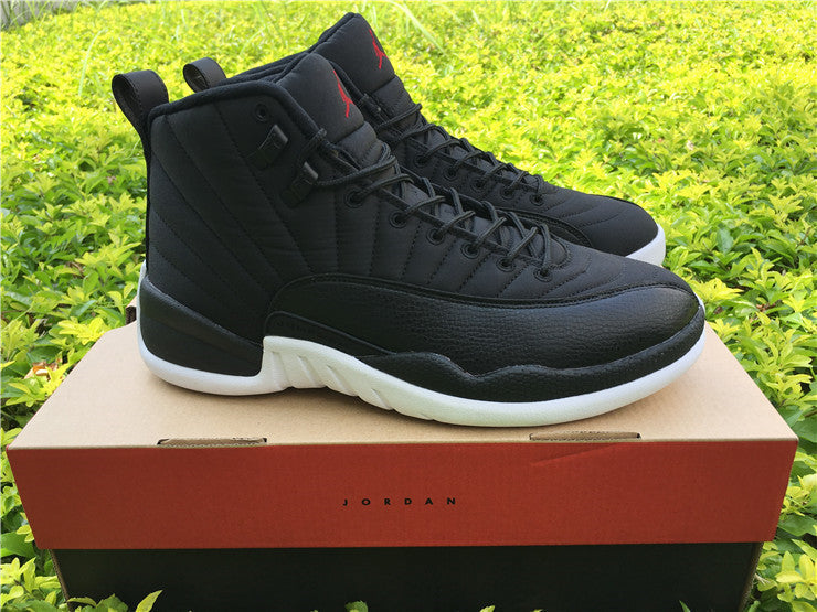 Jordan Air Jordan 12 Black Nylon High-Top Sneakers