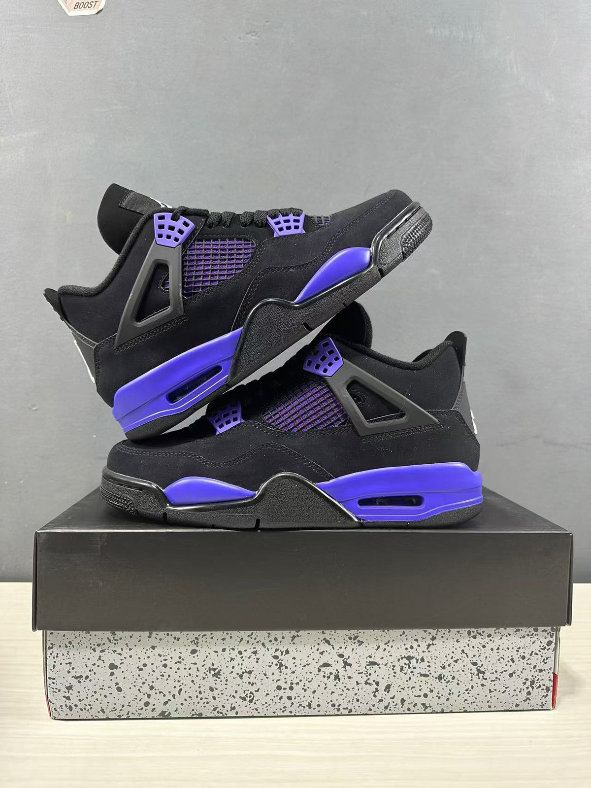 Jordan Air Jordan 4 Retro Black Blue Sneakers CT8527-018