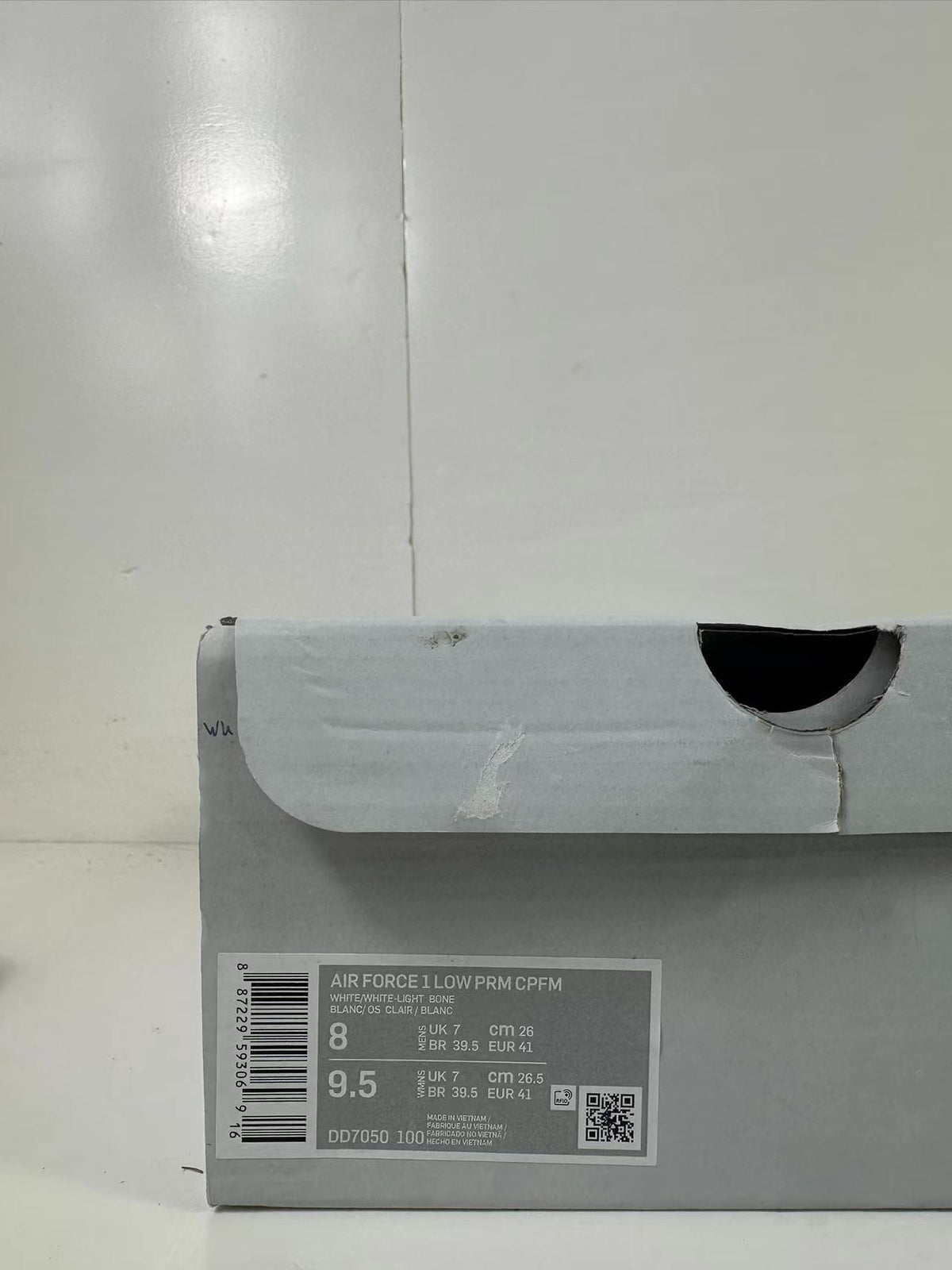 Nike Air Force 1 Low CPFM White Sneakers DD7050-100