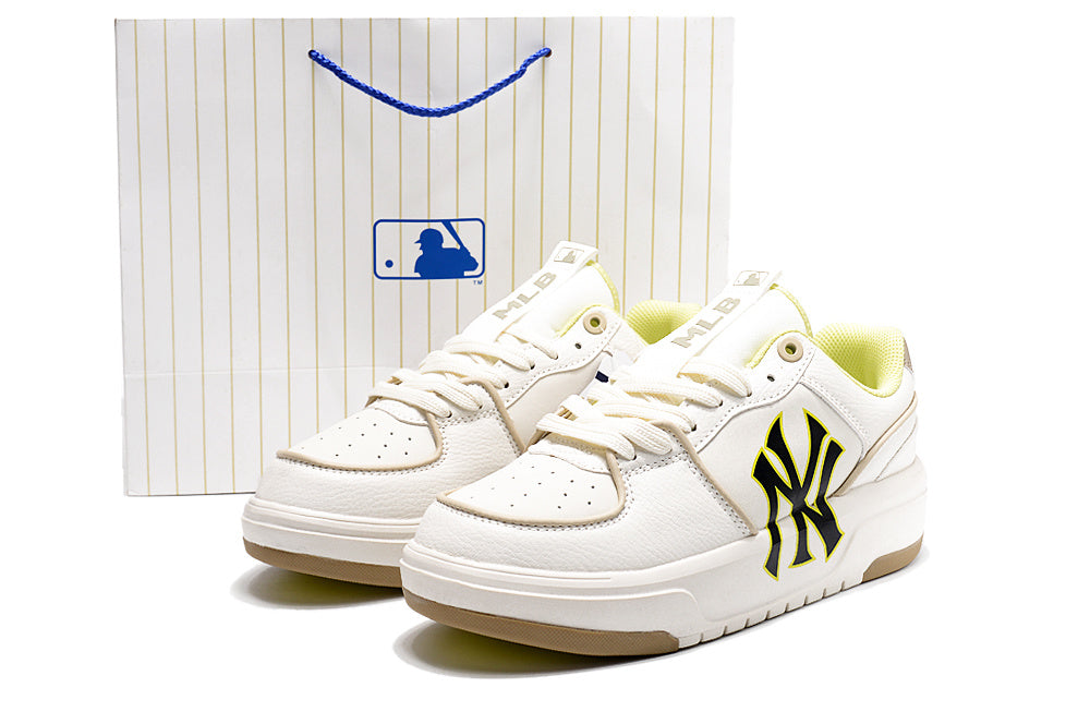 MLB New York Yankees White Platform Sneakers