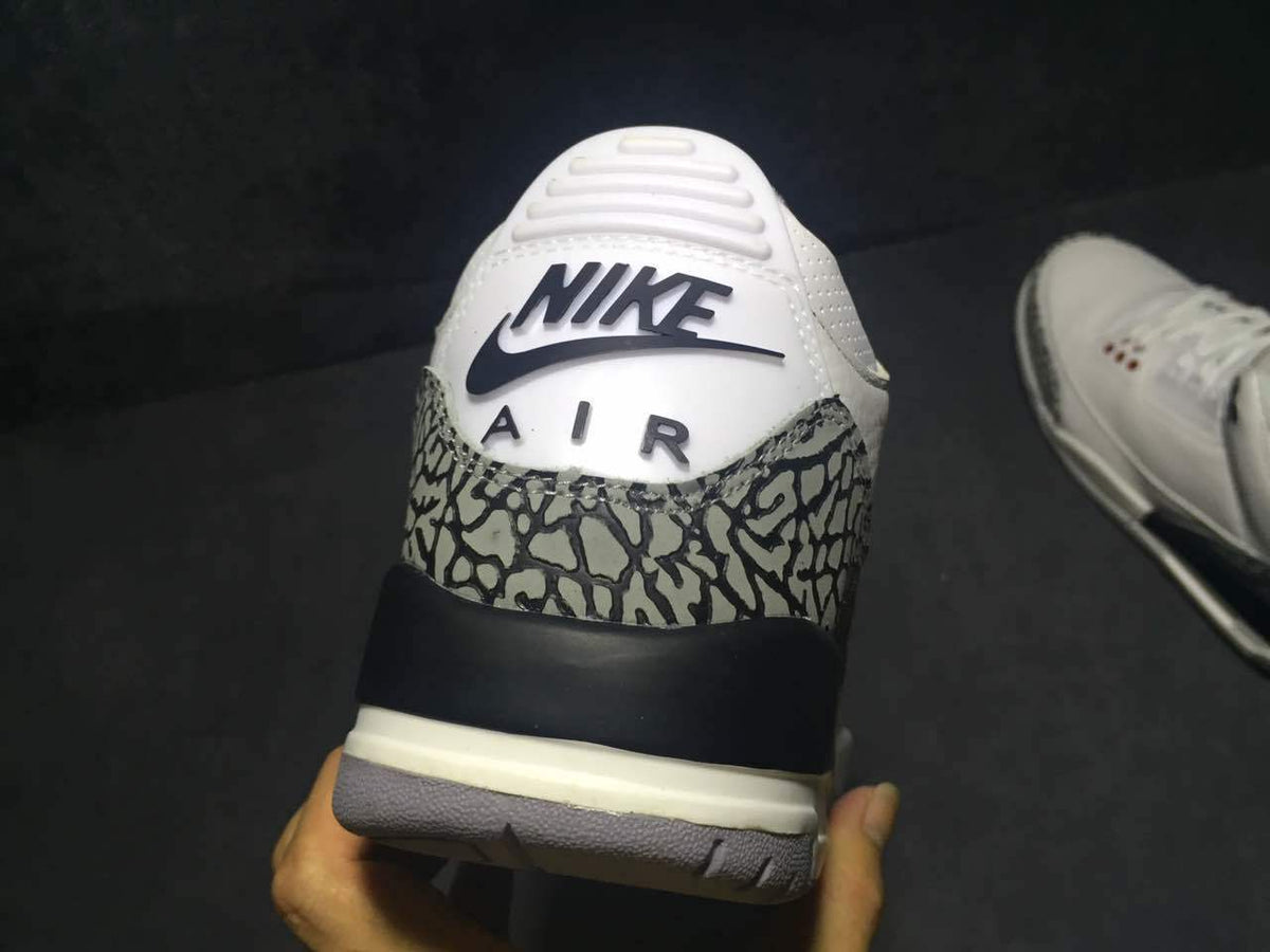 Jordan Air Jordan 3 White Cement High-Top Sneakers