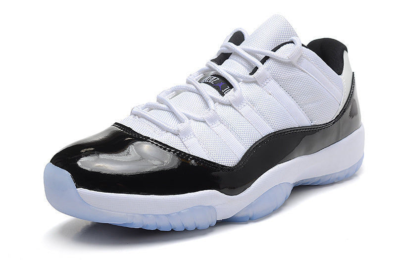 Air Jordan 11 Low White Black Basketball Sneakers