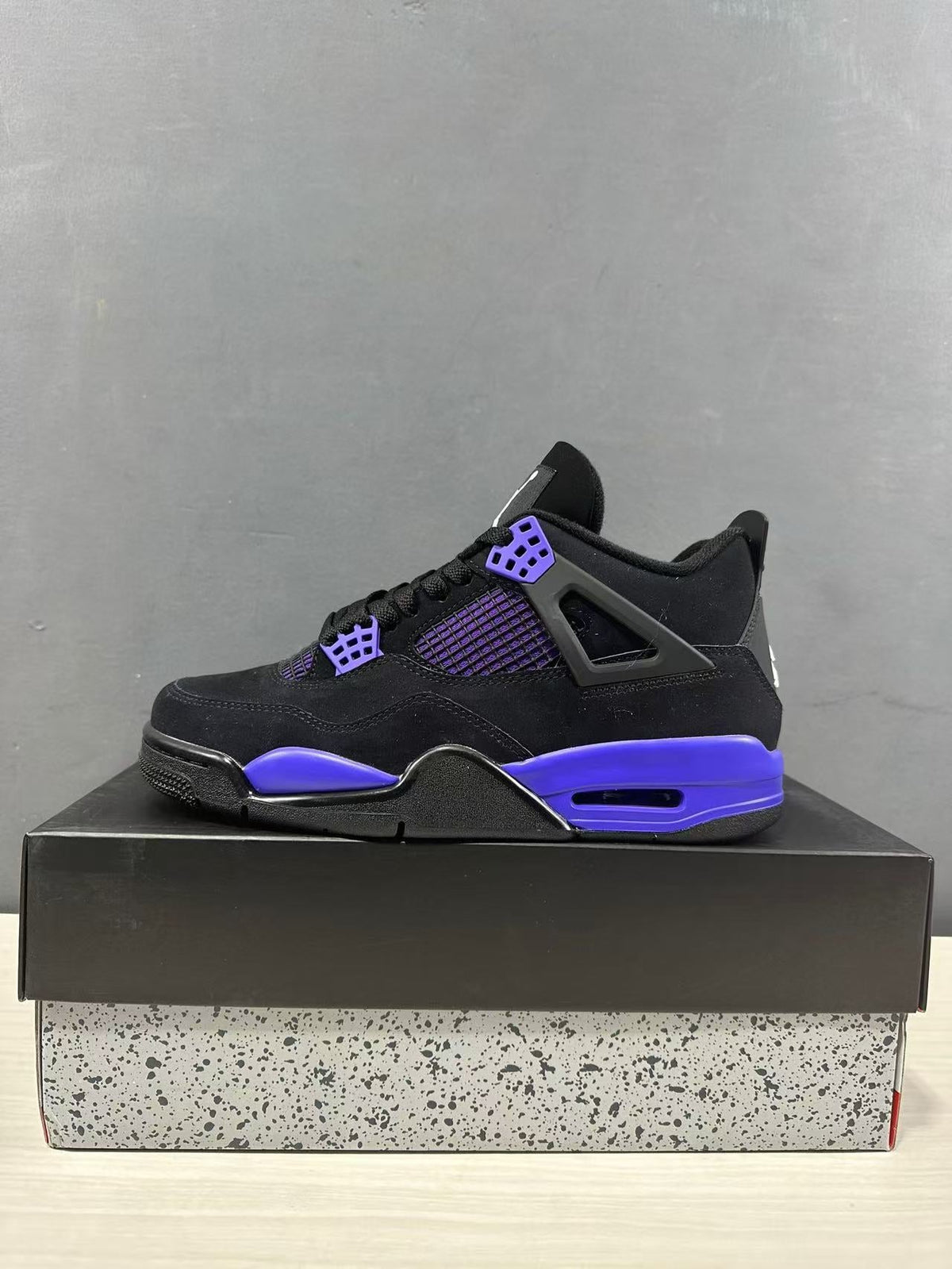 Jordan Air Jordan 4 Retro Black Blue Sneakers CT8527-018