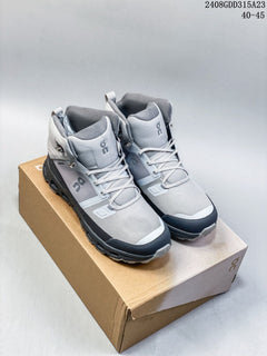 On Cloudnova Flux High-Top Sneakers in Gray