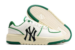 MLB New York Yankees Low-Top Sneakers, White and Green