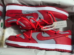 Nike Dunk Low LTHR / OW Red Gray Sneakers CT0856-600