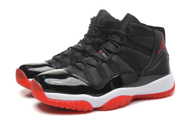 Air Jordan 11 Retro High Black Red Basketball Sneakers